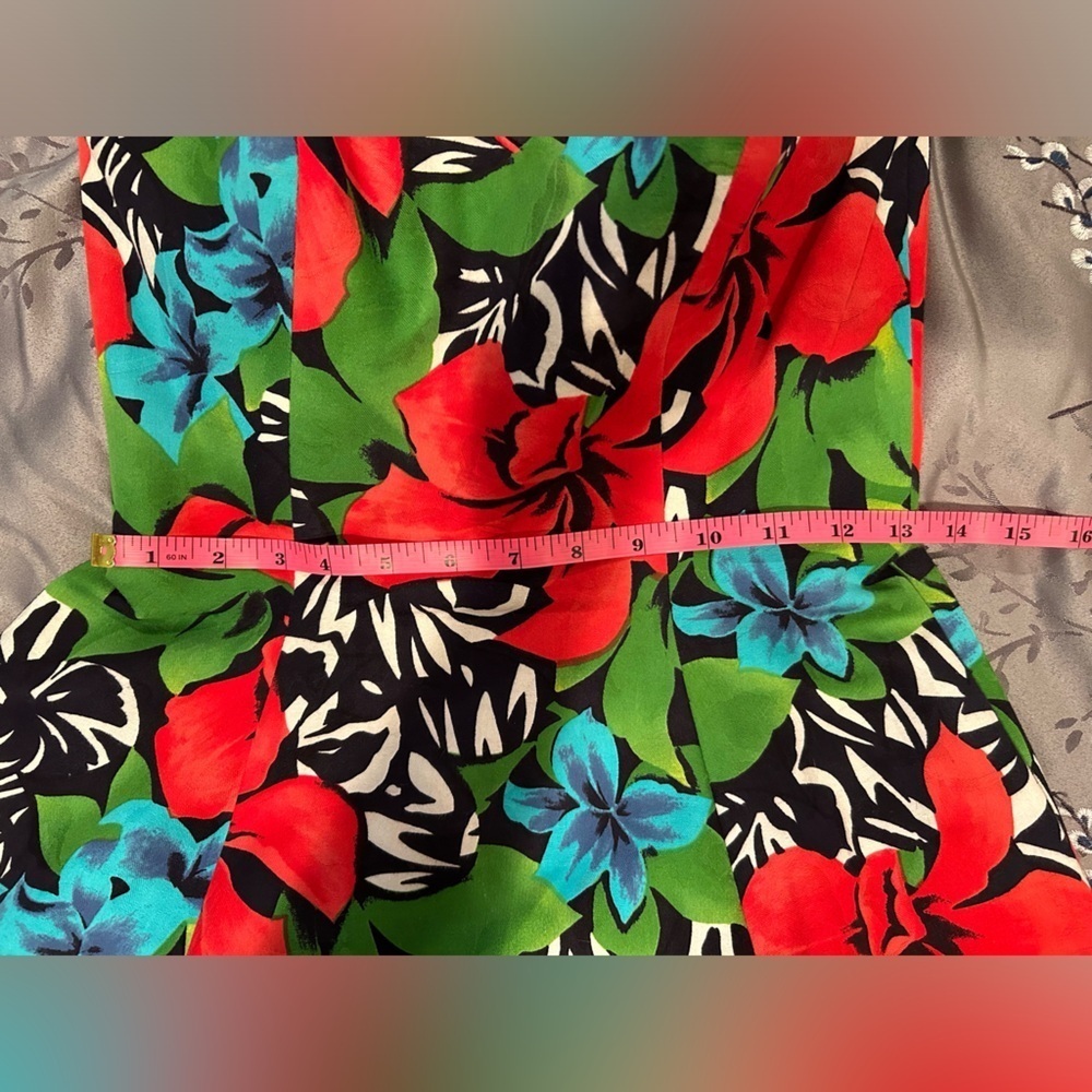 A.J. Bari Floral Hawaiian Sundress - Picture 11 of 12